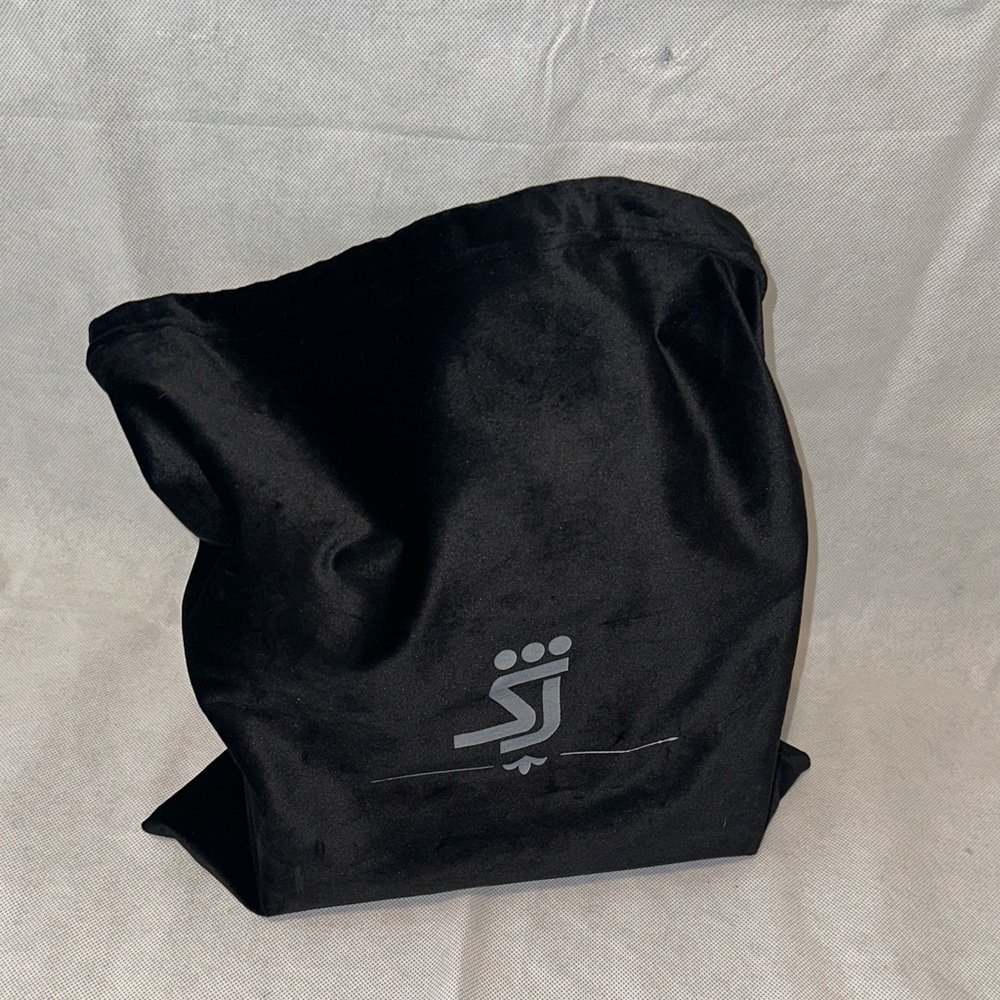 Red Bag with Silver Logo Bag